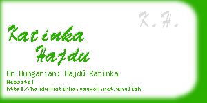katinka hajdu business card